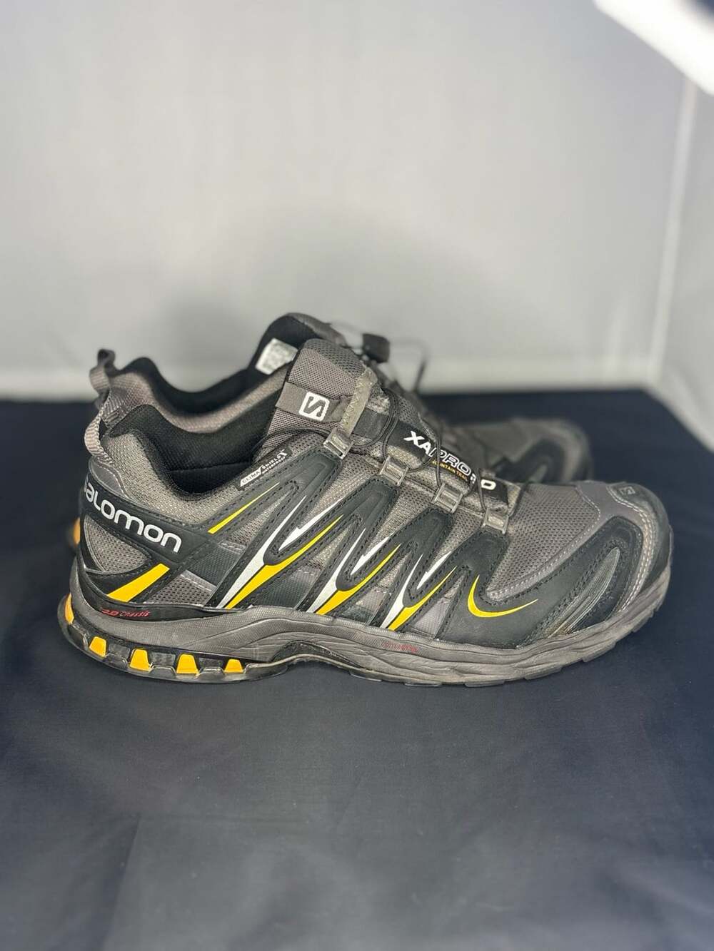 Salomon XA Pro 3D Quick Lace Trail Running Shoe - Autobahn/Black/Yellow Gold
